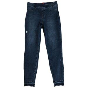Spanx Women's Denim Jeggings Large Dark Wash Stretch Jeans